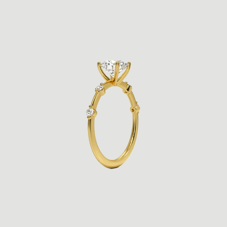 Moissanite Five Stone Ring
