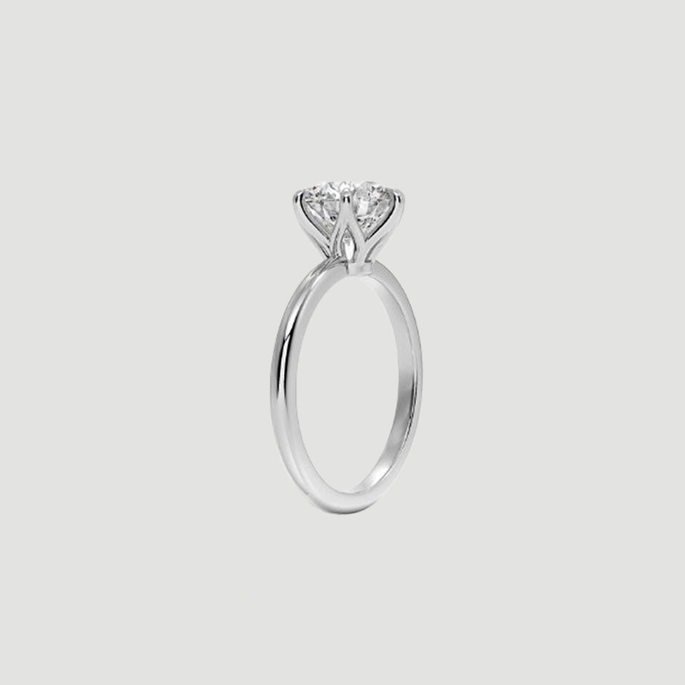 Six-Prong Classic Solitaire Ring