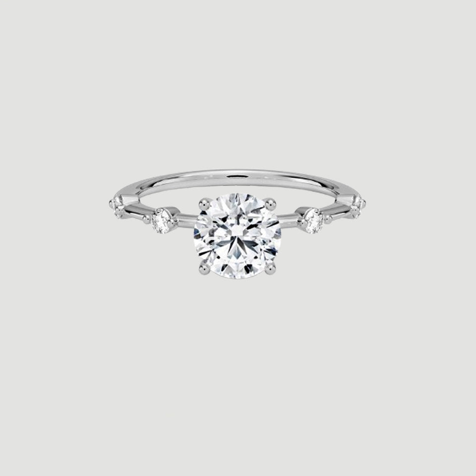 Moissanite Five Stone Ring