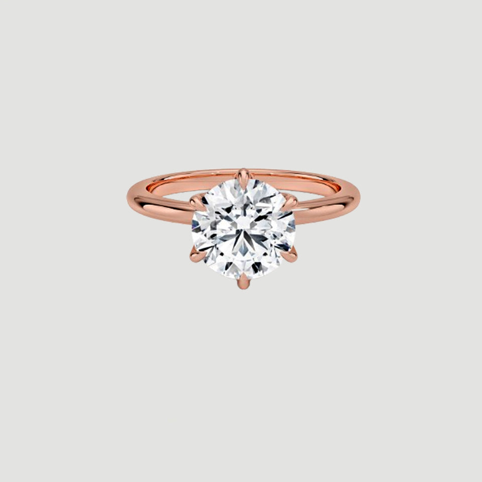 Six-Prong Classic Solitaire Ring