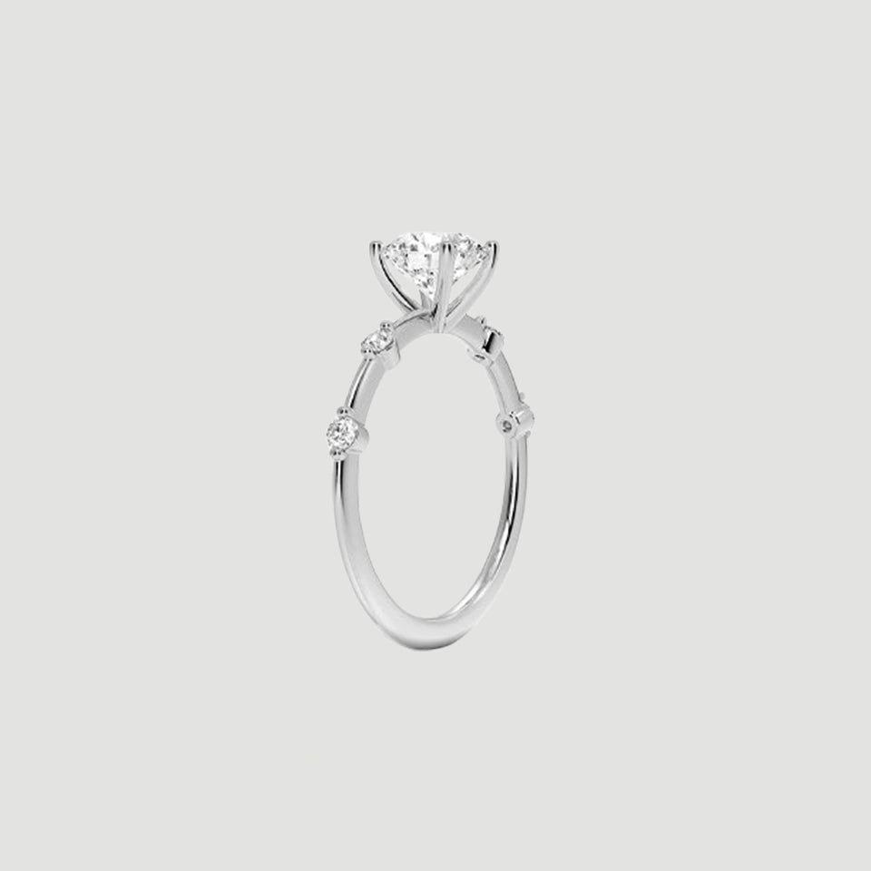 Moissanite Five Stone Ring