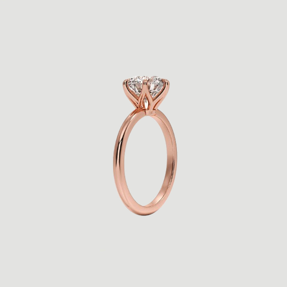Six-Prong Classic Solitaire Ring