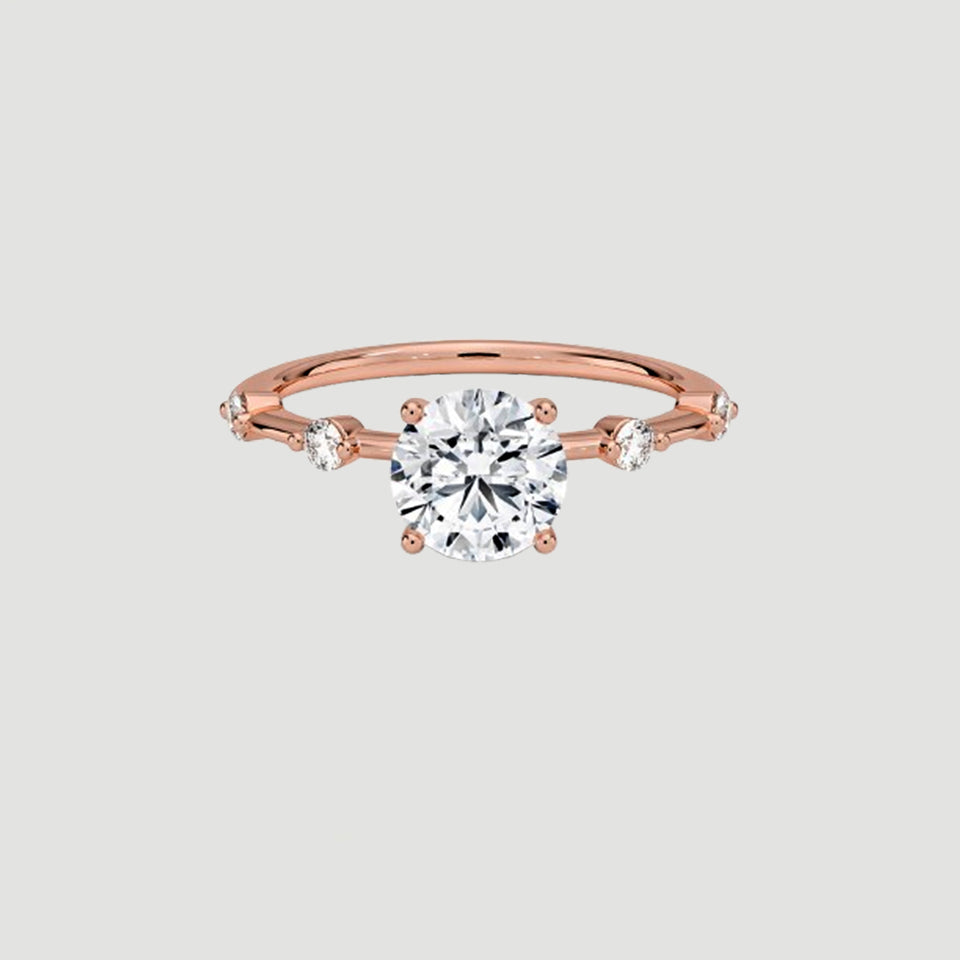 Moissanite Five Stone Ring