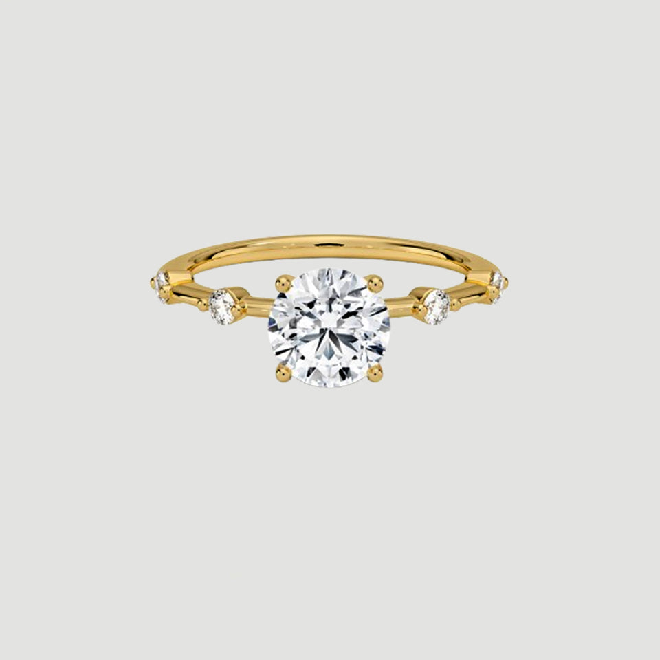Moissanite Five Stone Ring