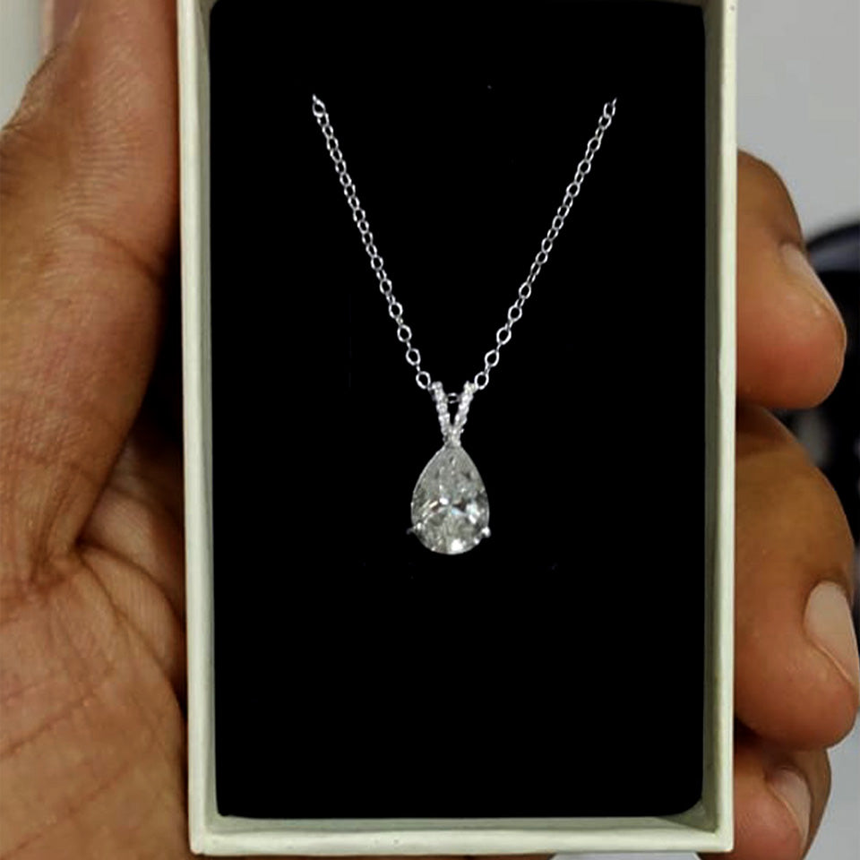 Best Pear Teardrop Pendant Necklace
