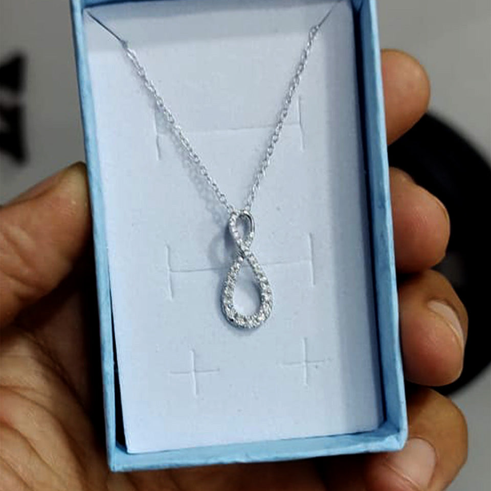 Round Infinity Pendant Necklace