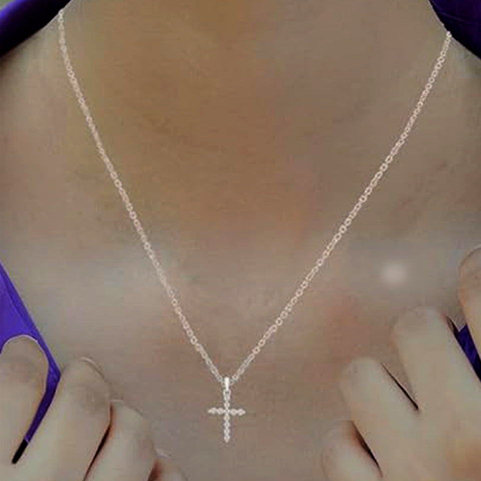 Yaathi Cross Pendant Necklace