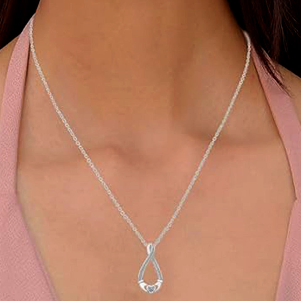 Claddagh Infinity Pendant Necklace
