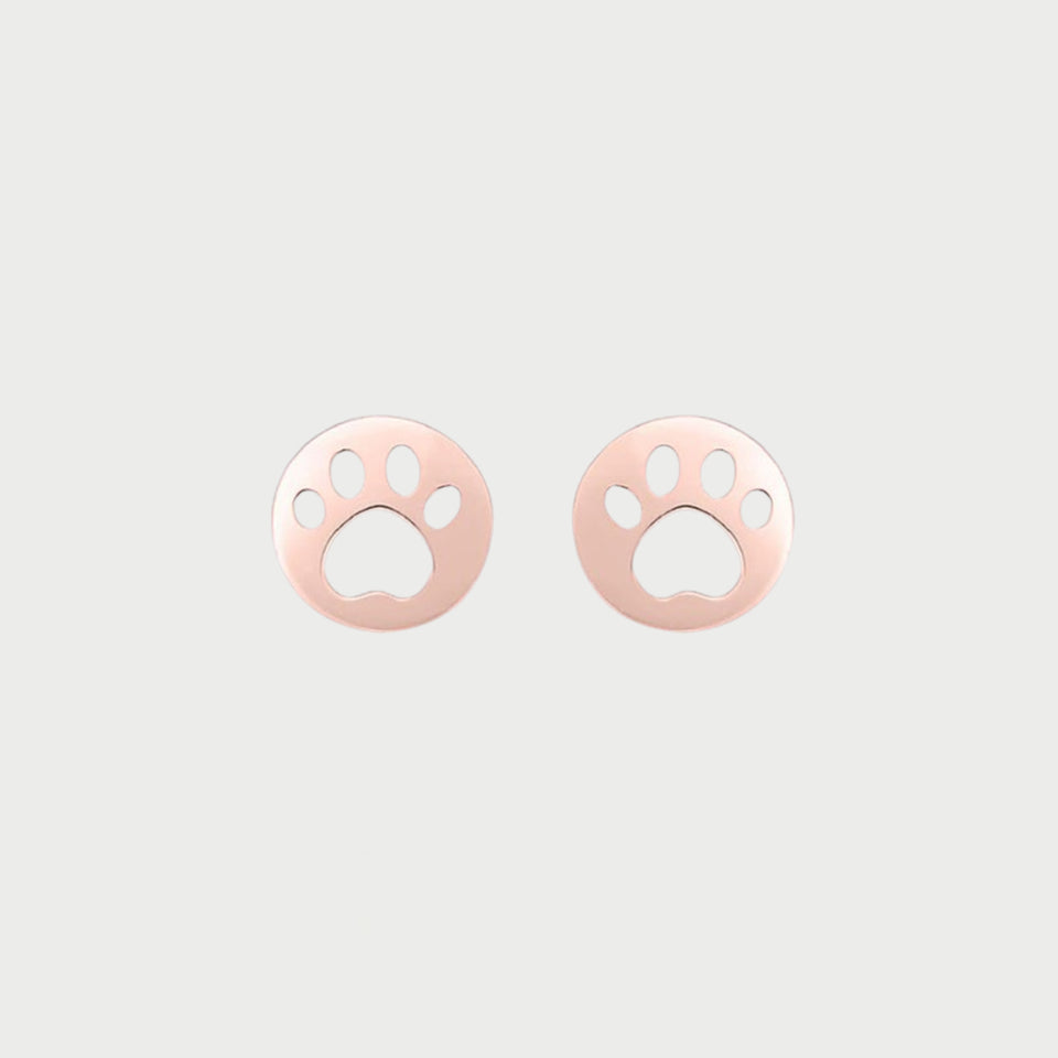 Paw Print Cutout Stud
