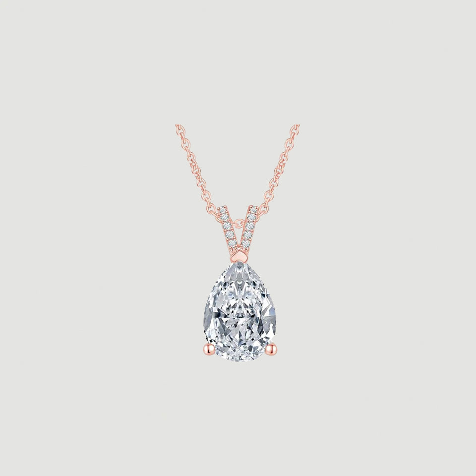 Best Pear Teardrop Pendant Necklace