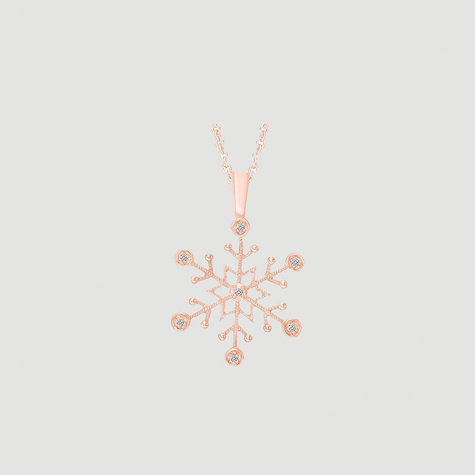 Star Snowflake Pendant Necklace