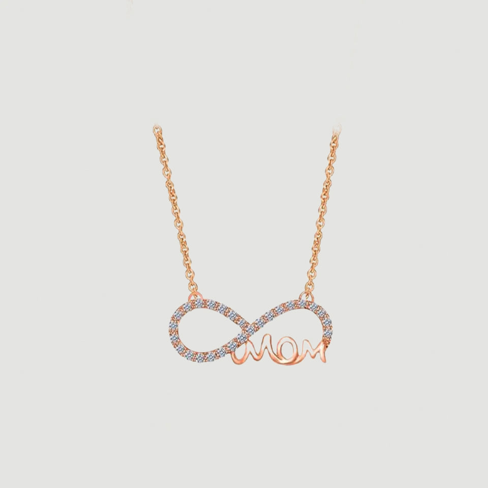 Mom Infinity Pendant Necklace