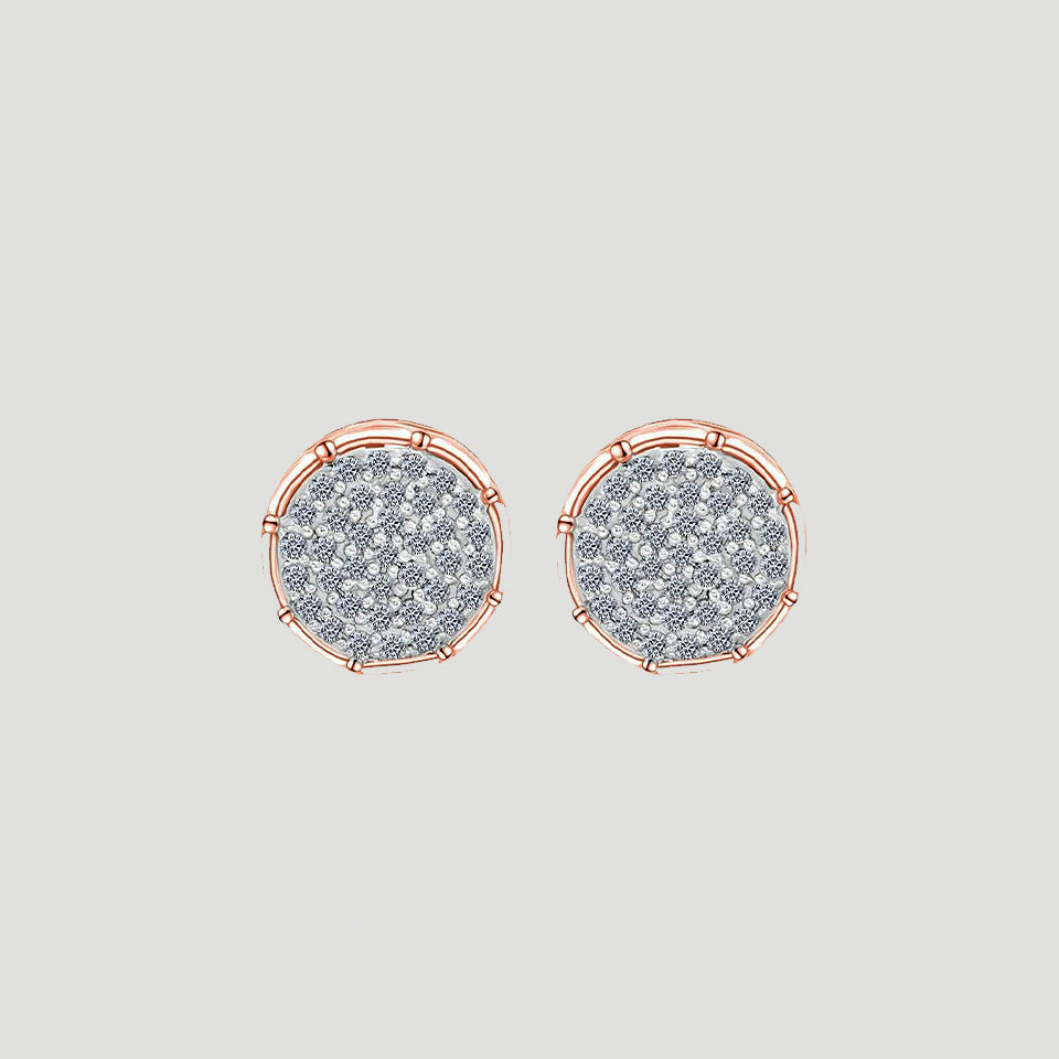 Moissanite Frame Crown Stud