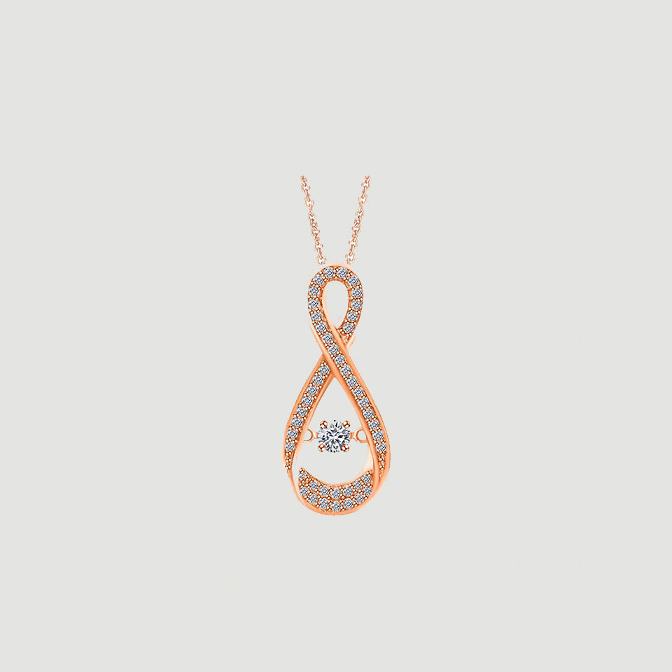 Dancing Infinity Pendant Necklace