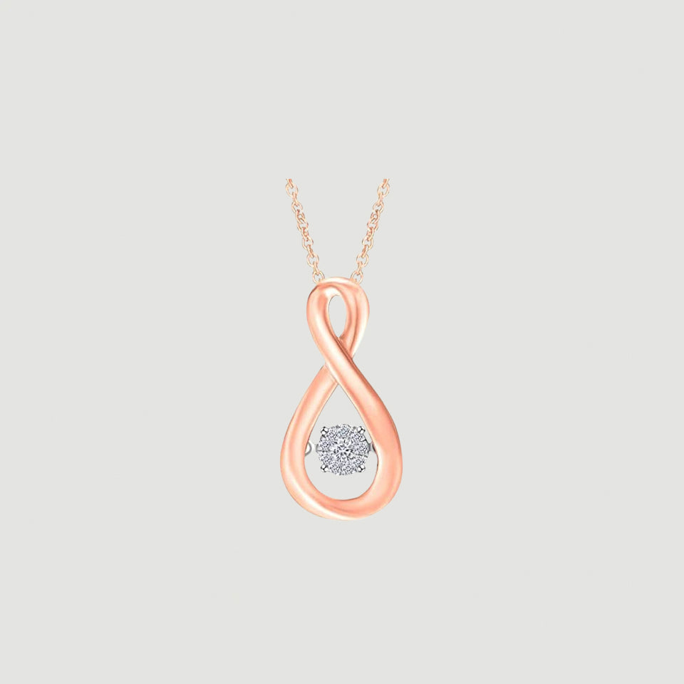 Solid Infinity Pendant Necklace