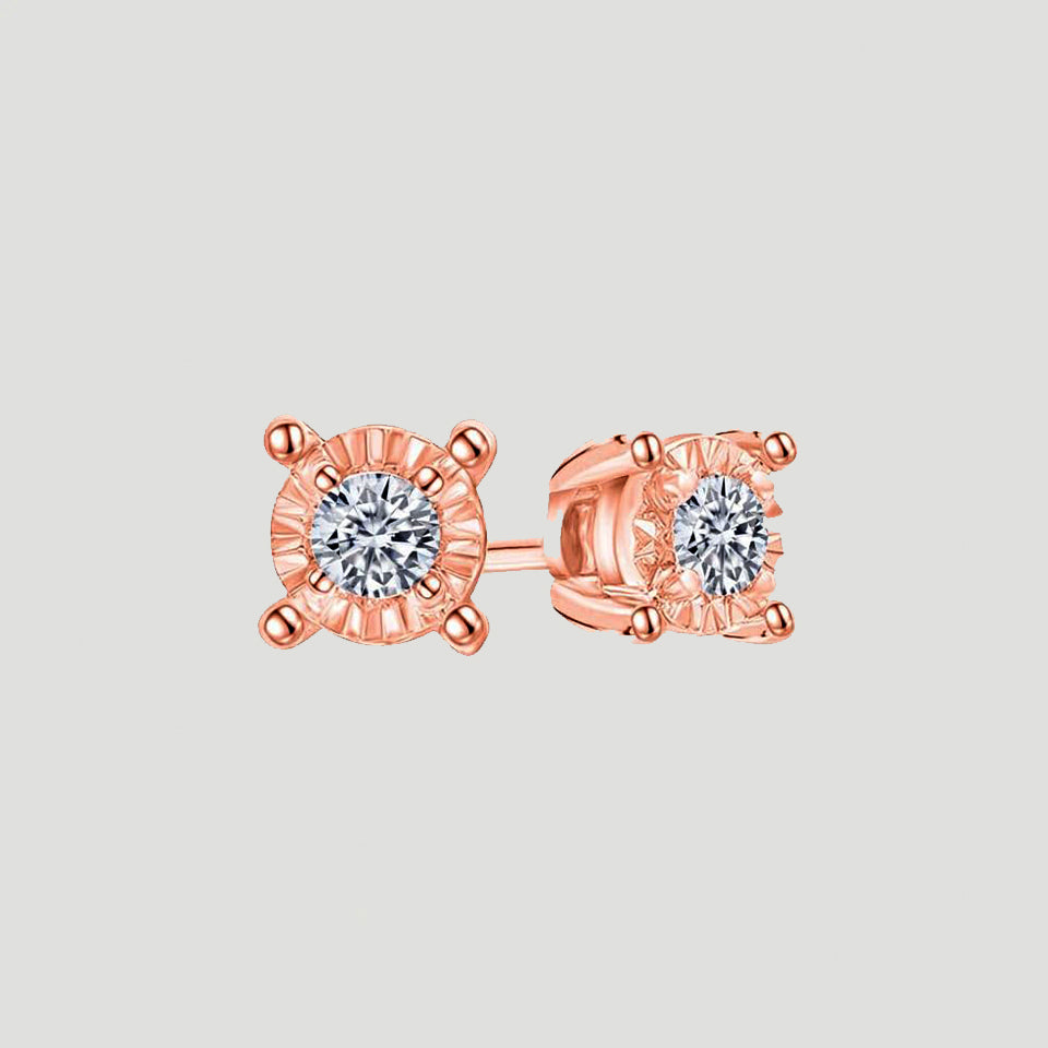 Dainty Moissanite Solitaire Stud