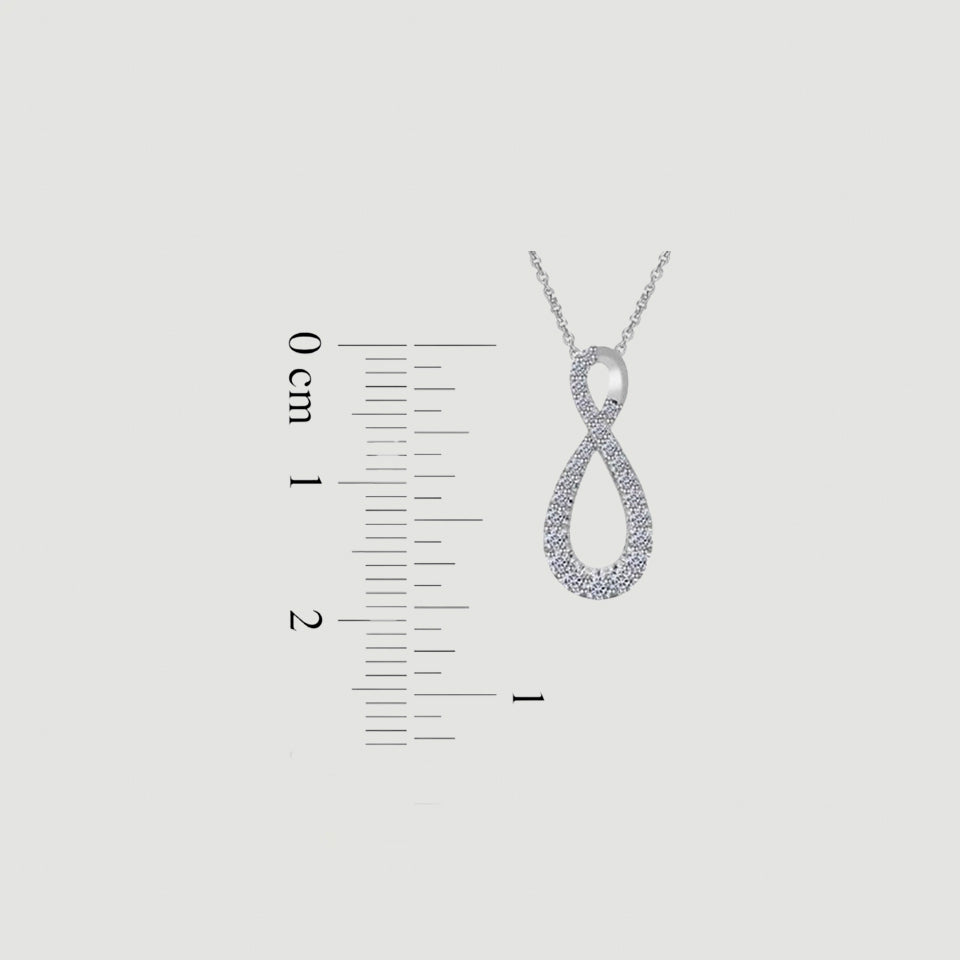 Round Infinity Pendant Necklace