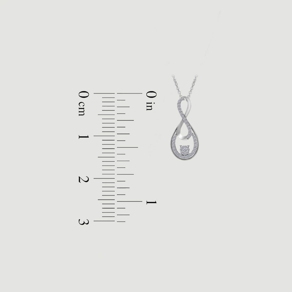 Double Infinity Pendant Necklace