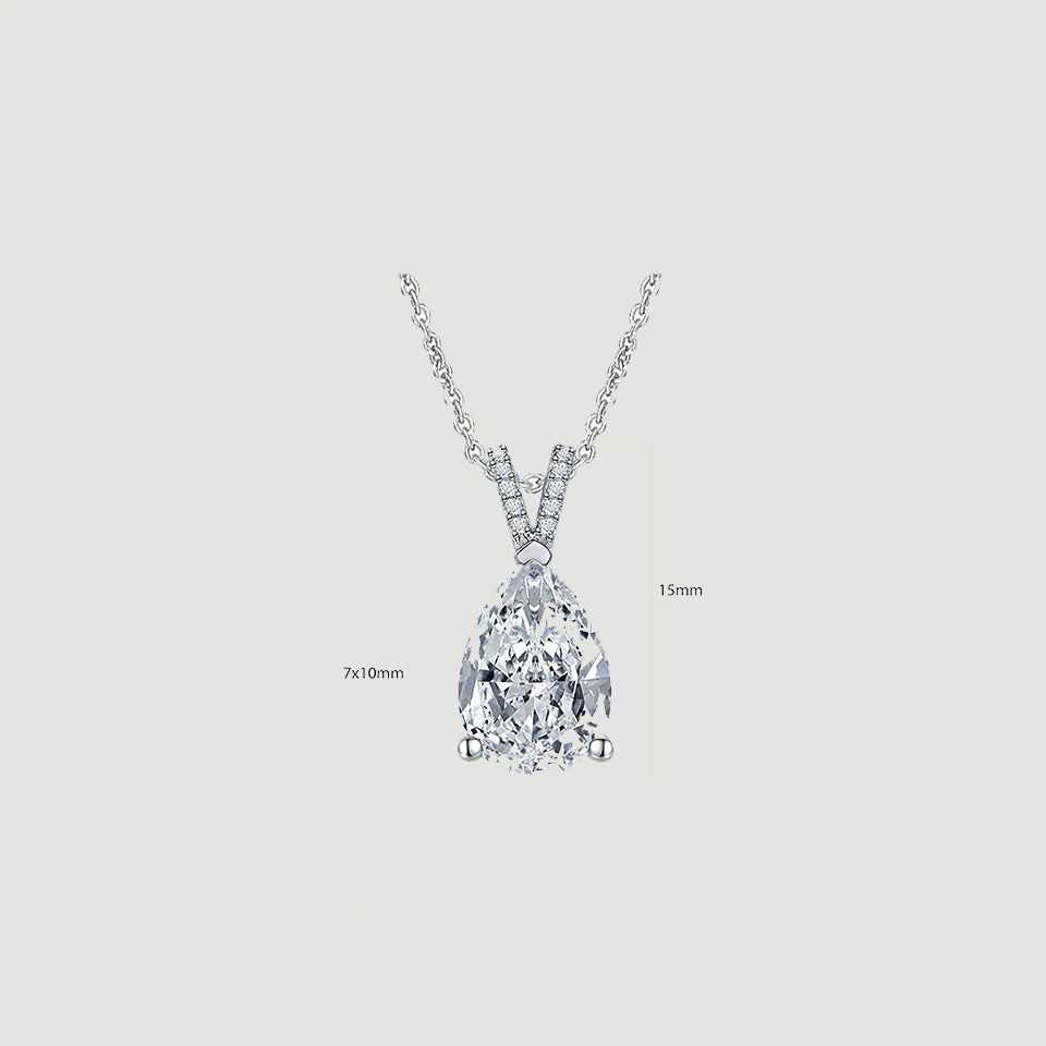 Best Pear Teardrop Pendant Necklace