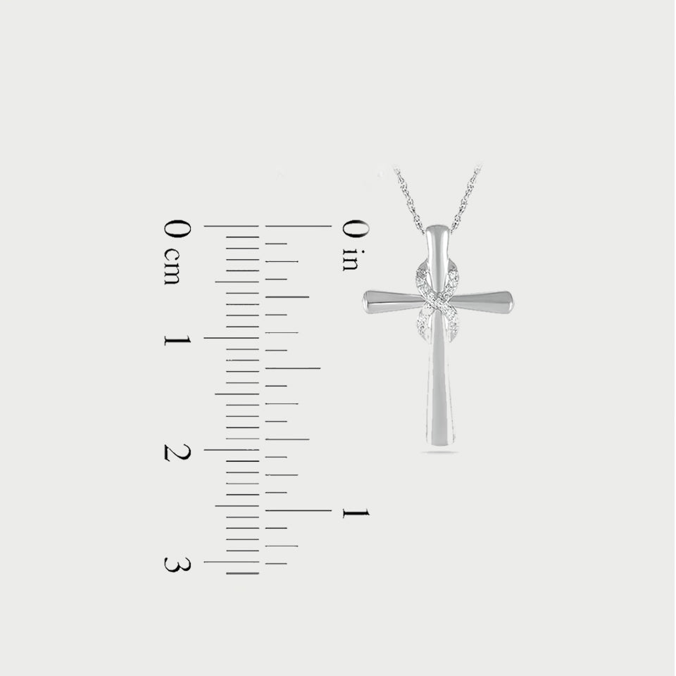 Infinity Cross Pendant Necklace