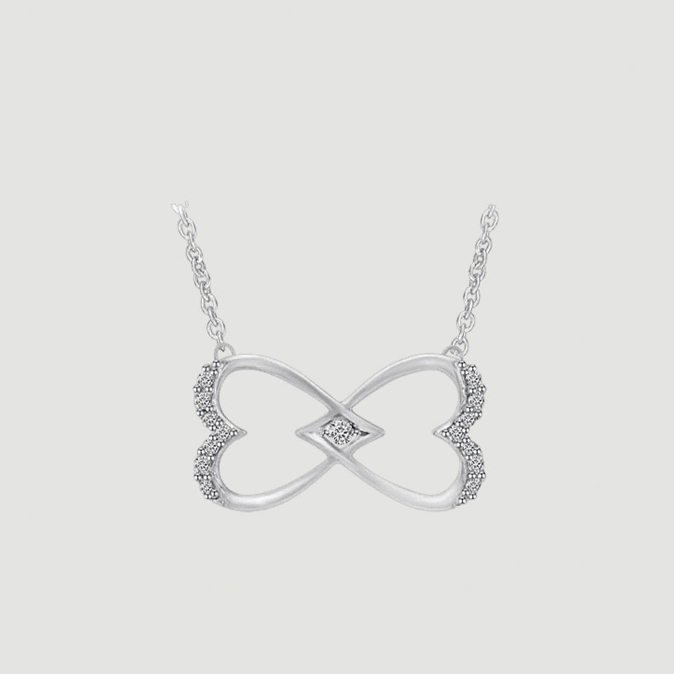 Interlocking Infinity Pendant Necklace