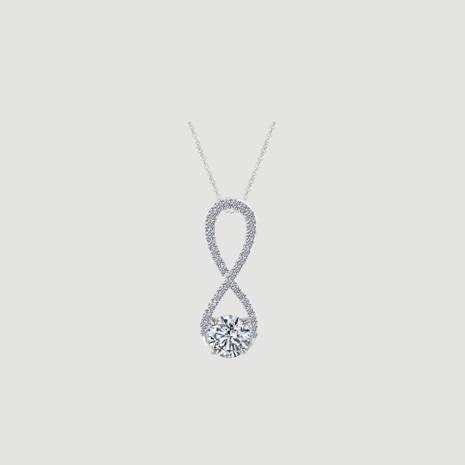 Frame Infinity Pendant Necklace