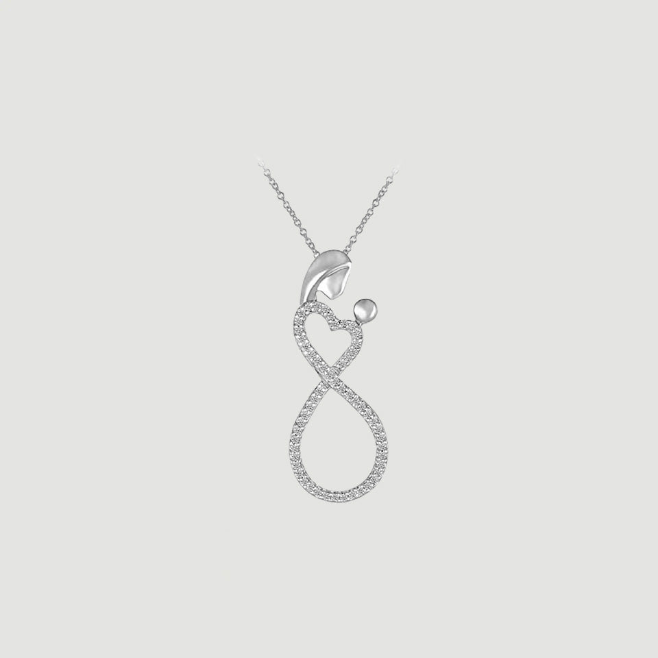 Heart Infinity Mother Love Pendant Necklace