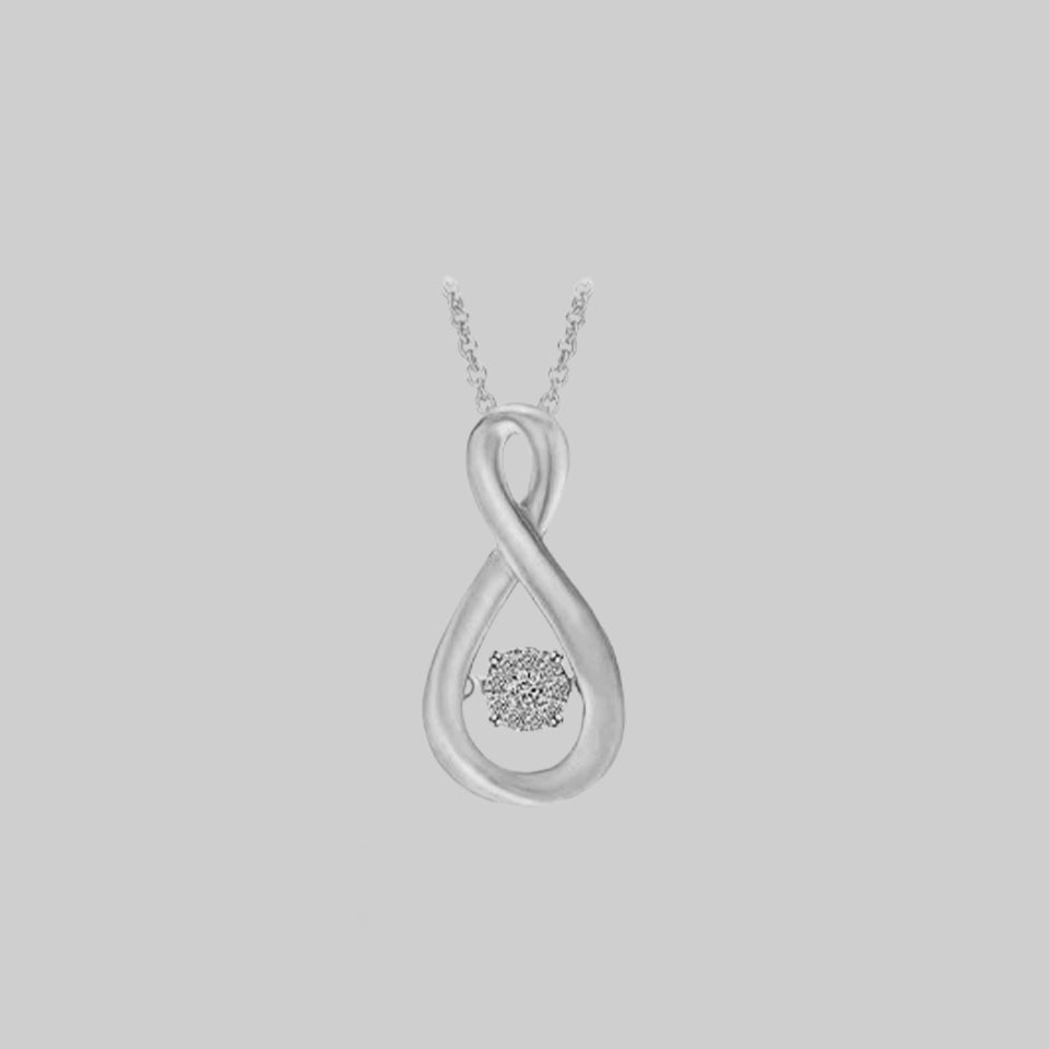 Solid Infinity Pendant Necklace