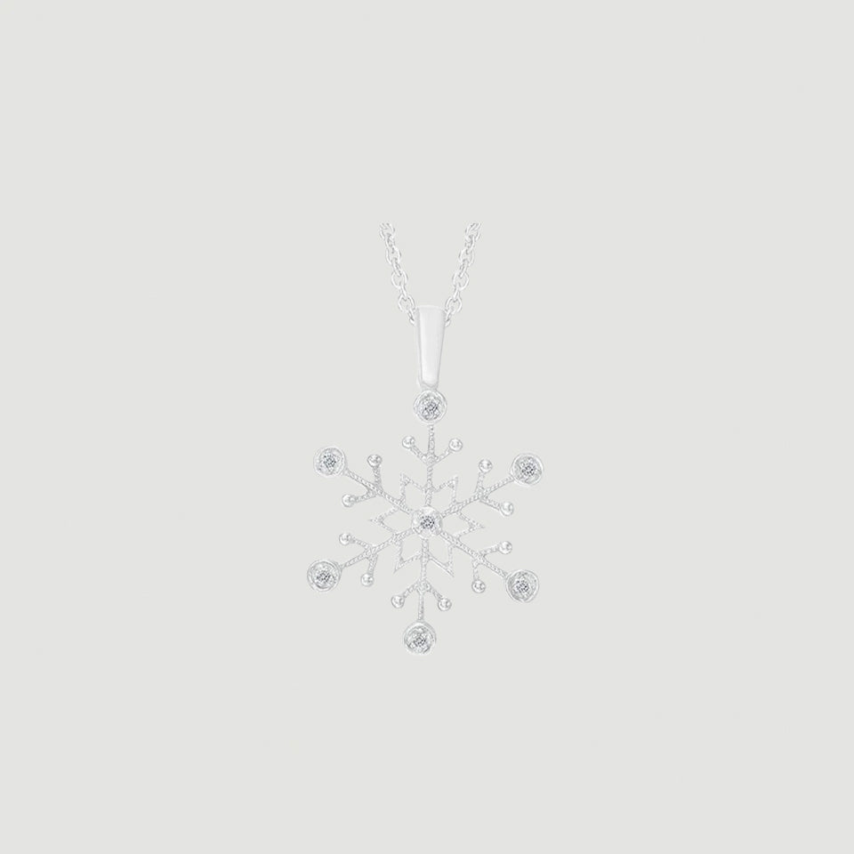 Star Snowflake Pendant Necklace