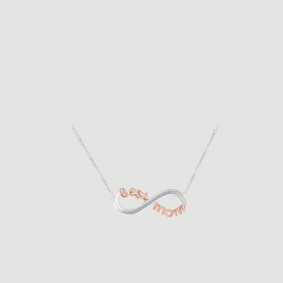 Infinity Best Mom Pendant Necklace