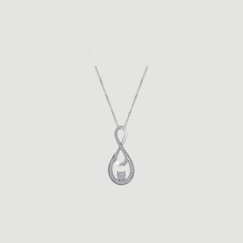 Double Infinity Pendant Necklace