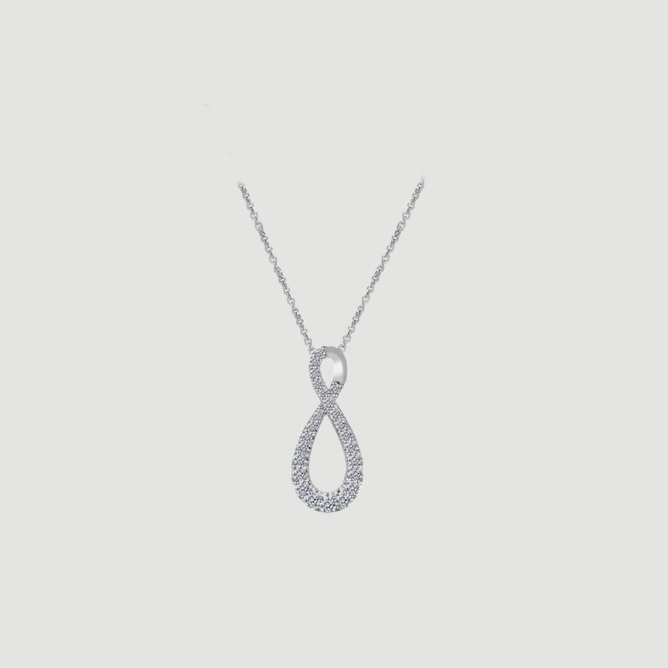 Round Infinity Pendant Necklace