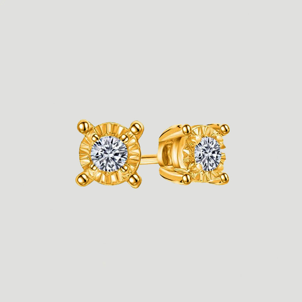Dainty Moissanite Solitaire Stud