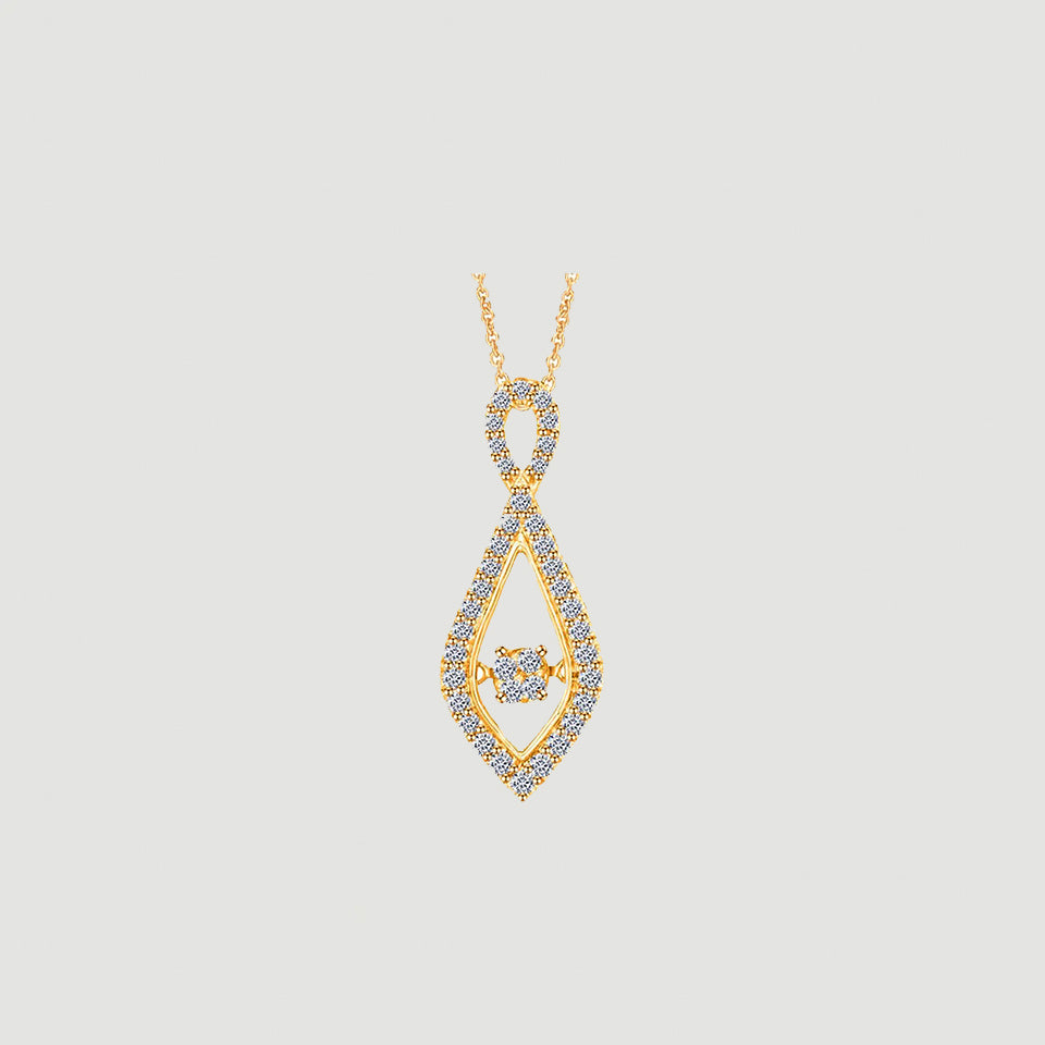 Infinity Teardrop Pendant Necklace