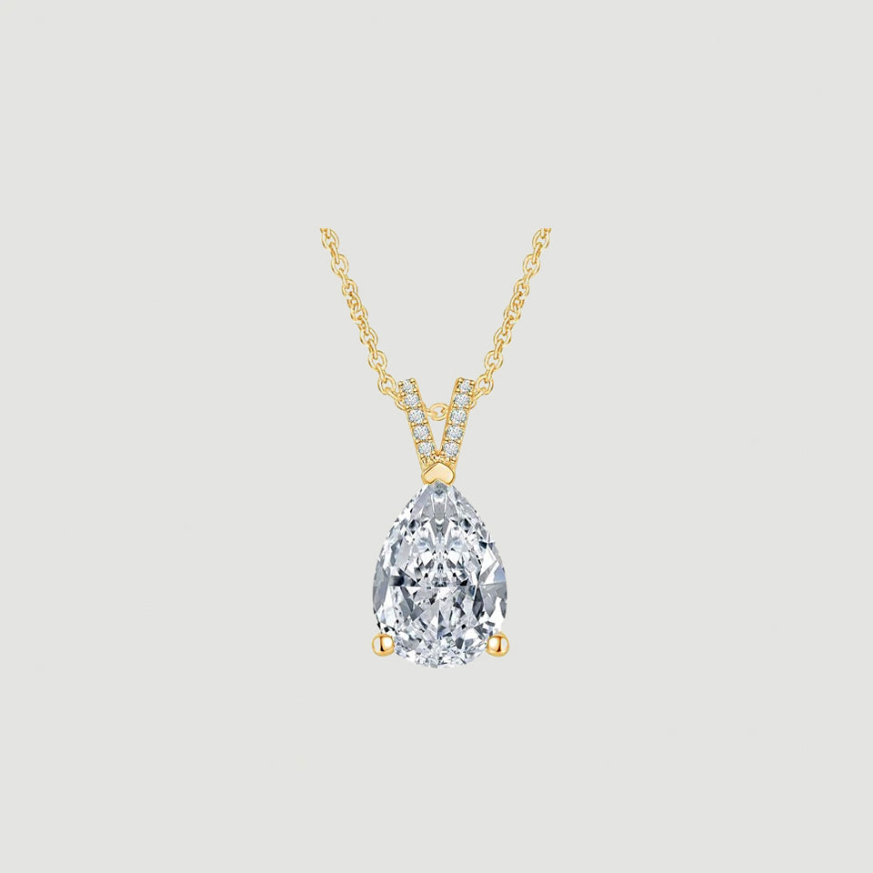 Best Pear Teardrop Pendant Necklace