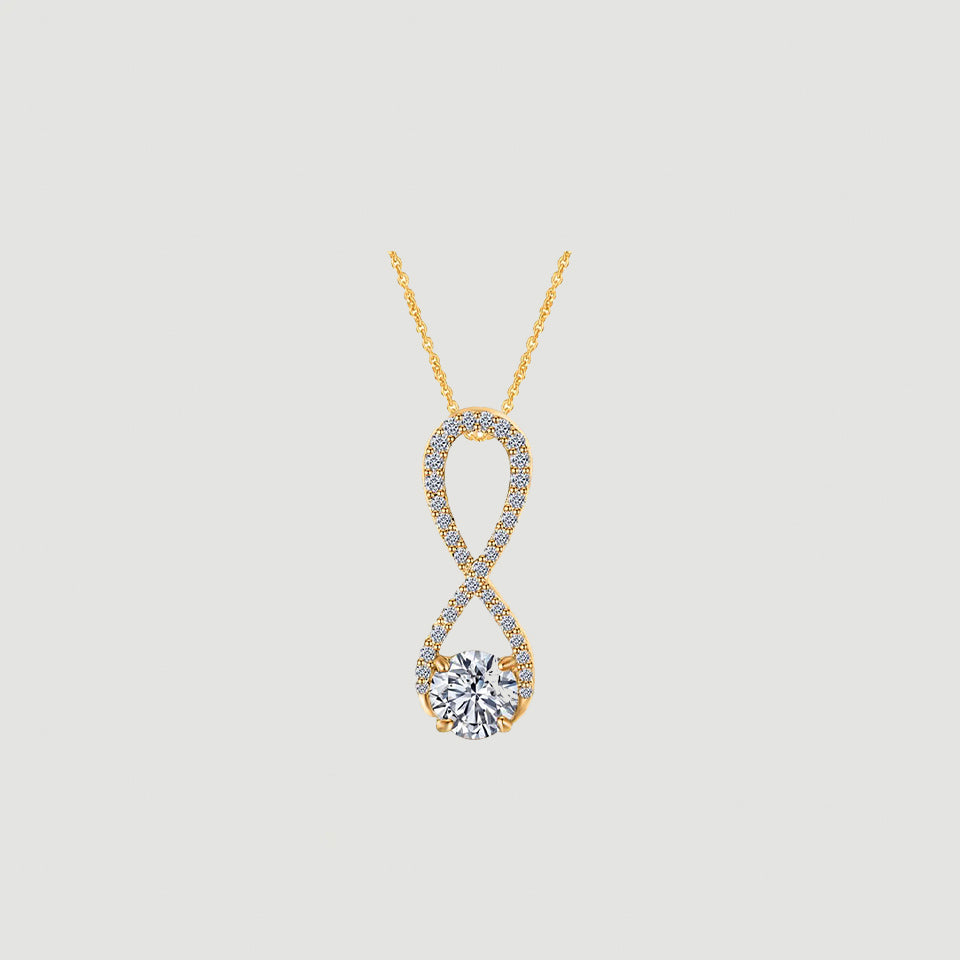 Frame Infinity Pendant Necklace