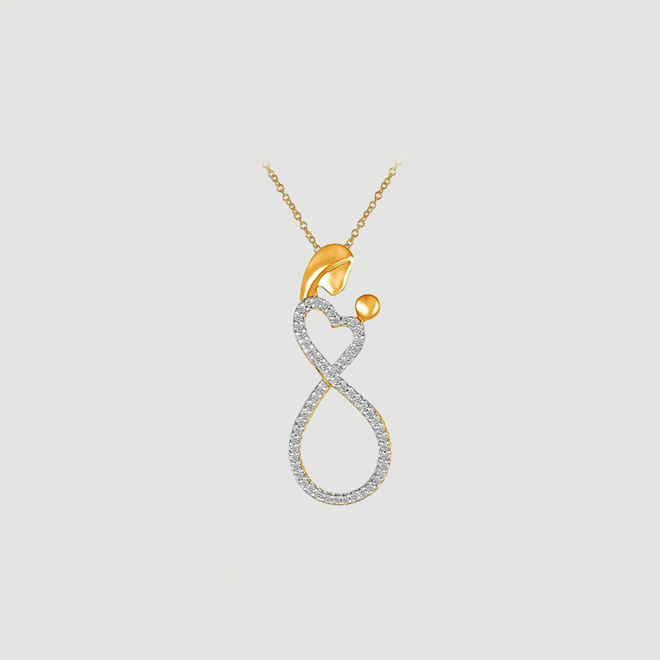 Heart Infinity Mother Love Pendant Necklace