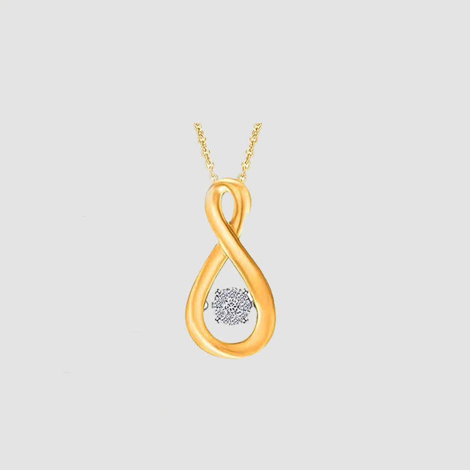 Solid Infinity Pendant Necklace