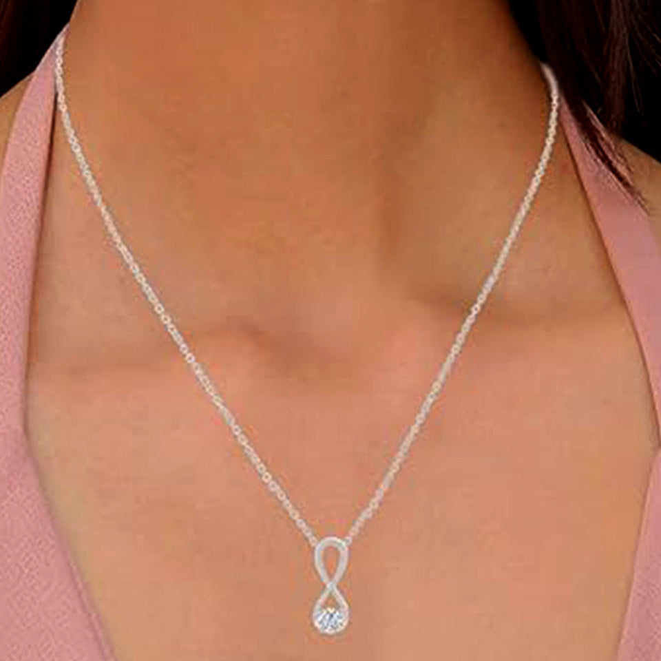 Frame Infinity Pendant Necklace