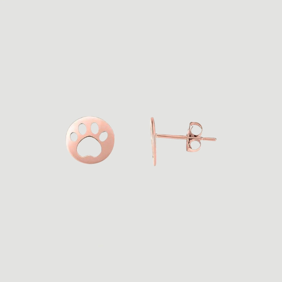 Paw Print Cutout Stud