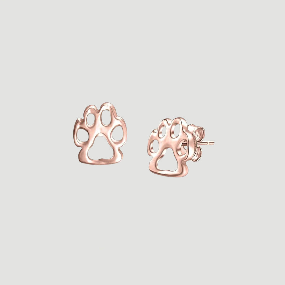 Paw Print Firction Back Stud