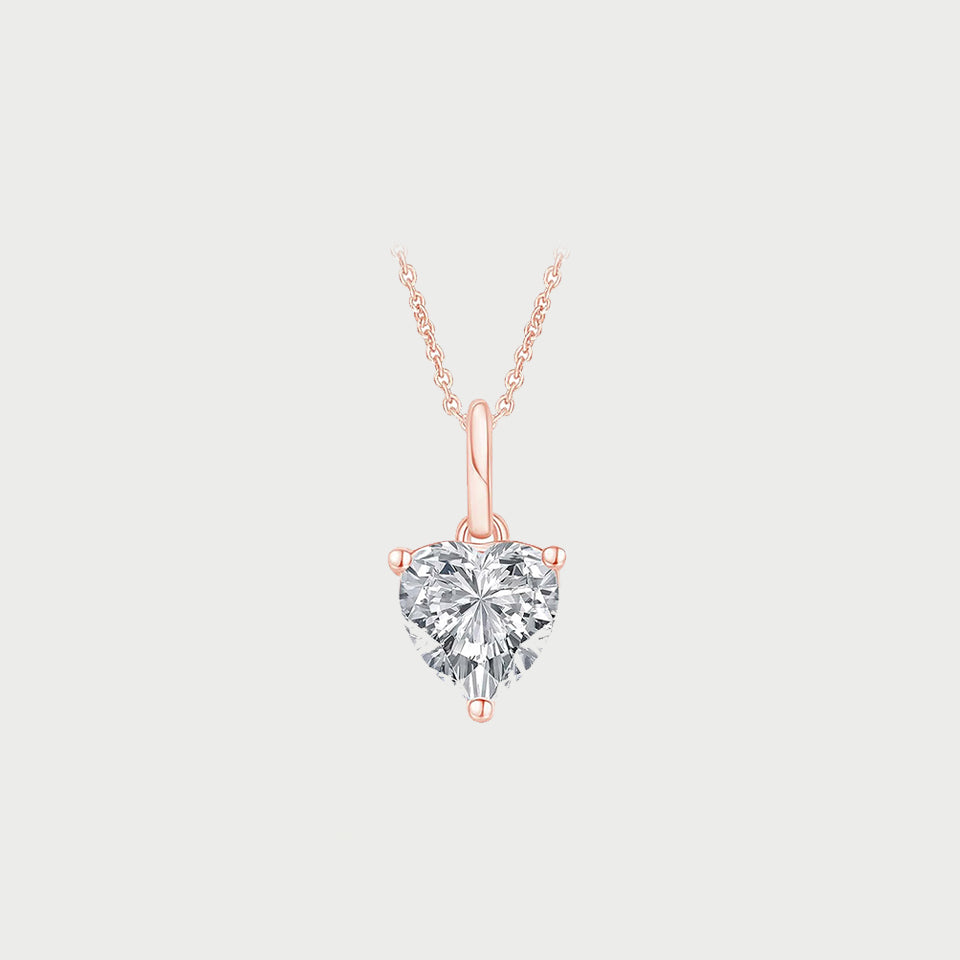 Heart Stone Pendant Necklace