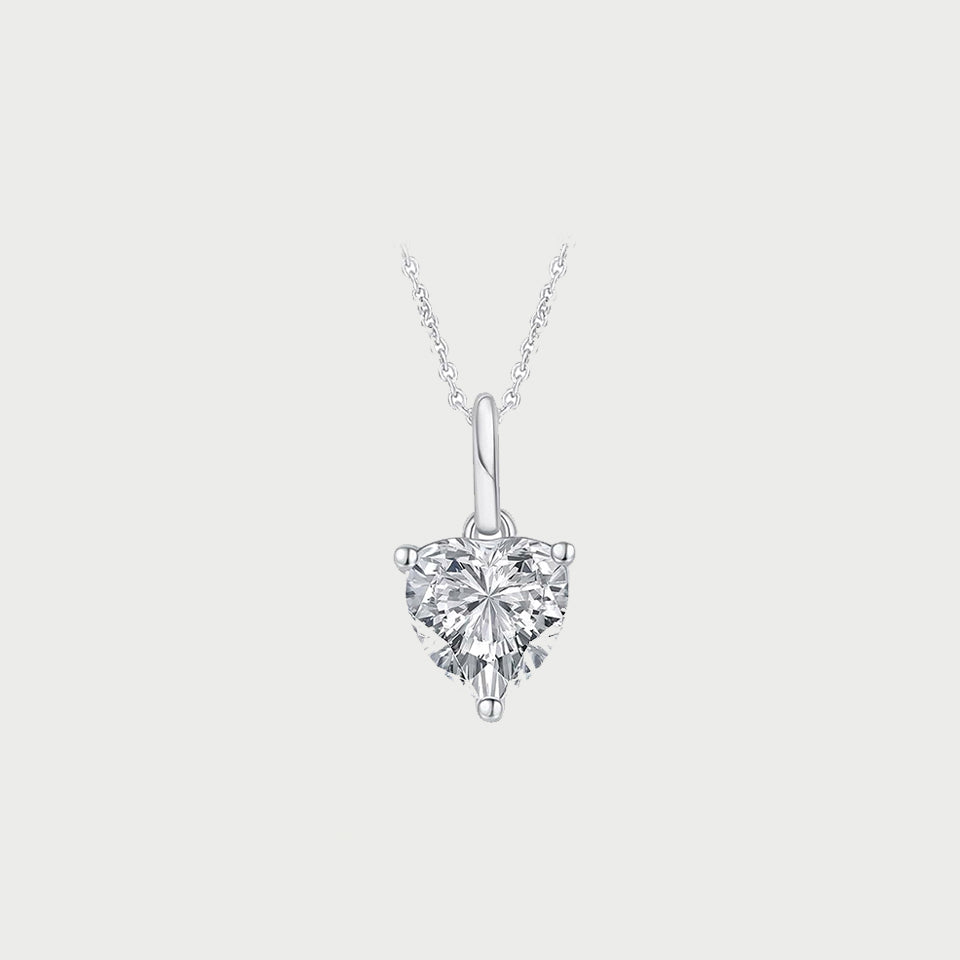 Heart Stone Pendant Necklace