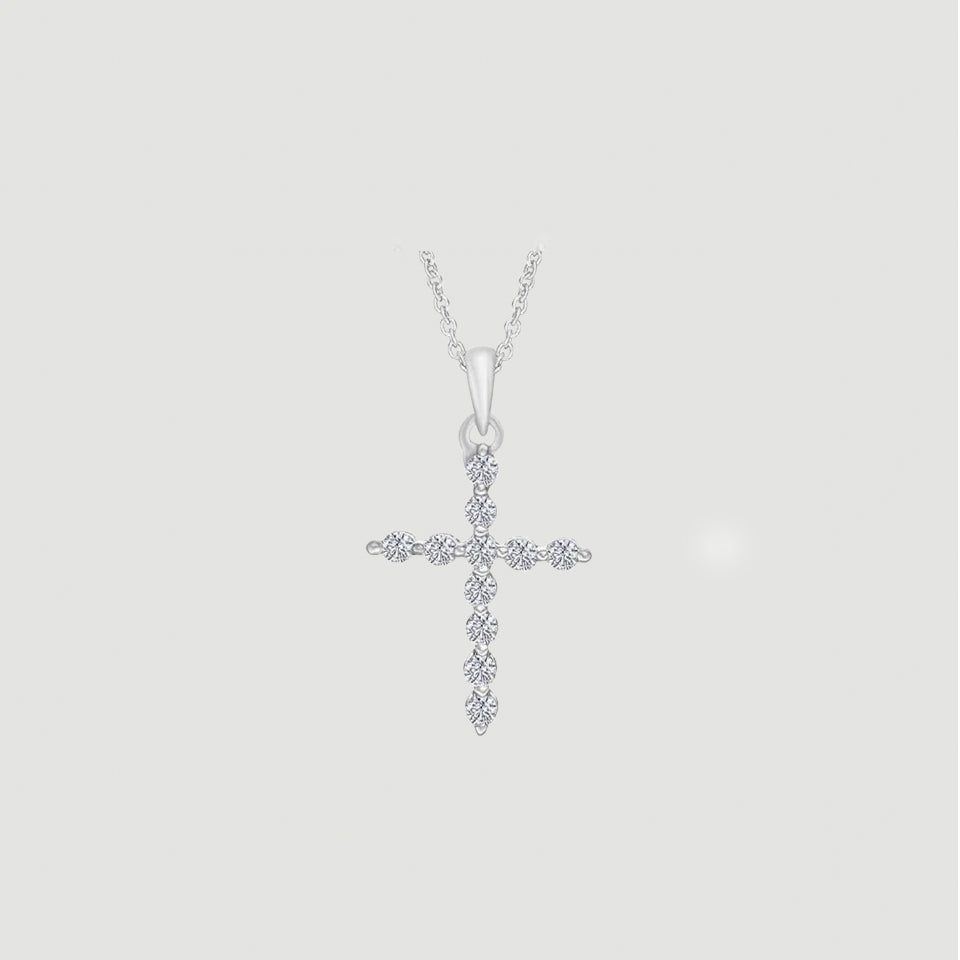 Yaathi Cross Pendant Necklace