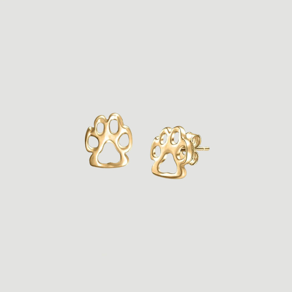 Paw Print Firction Back Stud