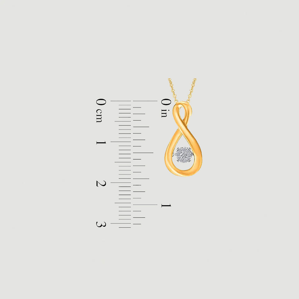 Solid Infinity Pendant Necklace