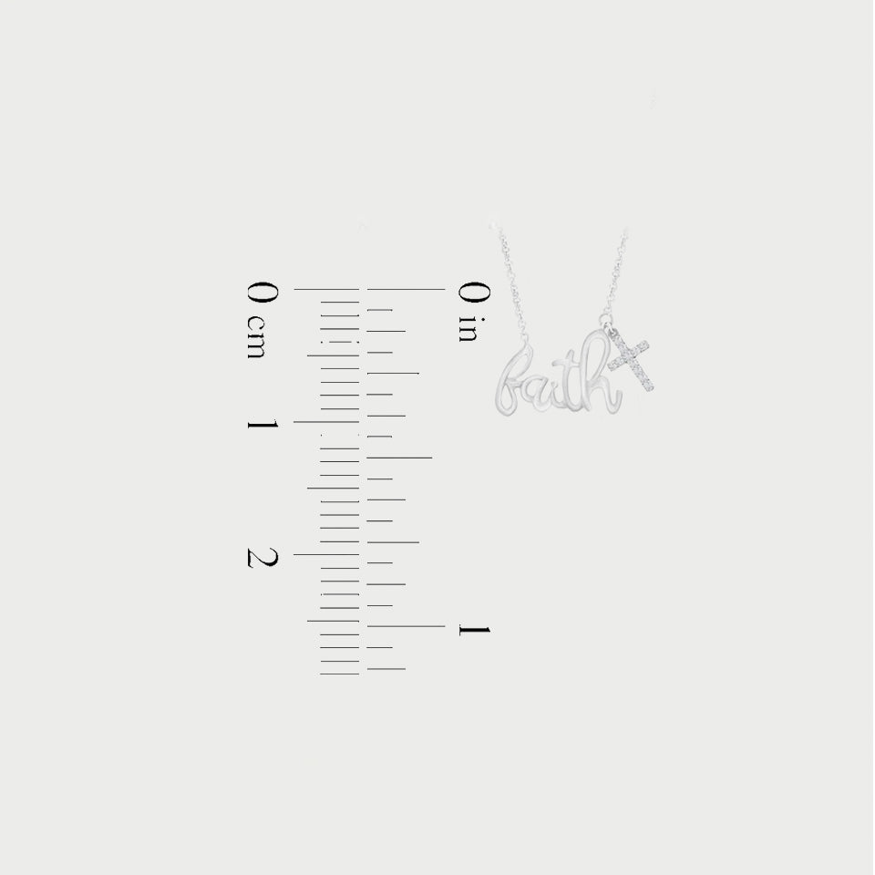 Cross Faith Charm Pendant Necklace