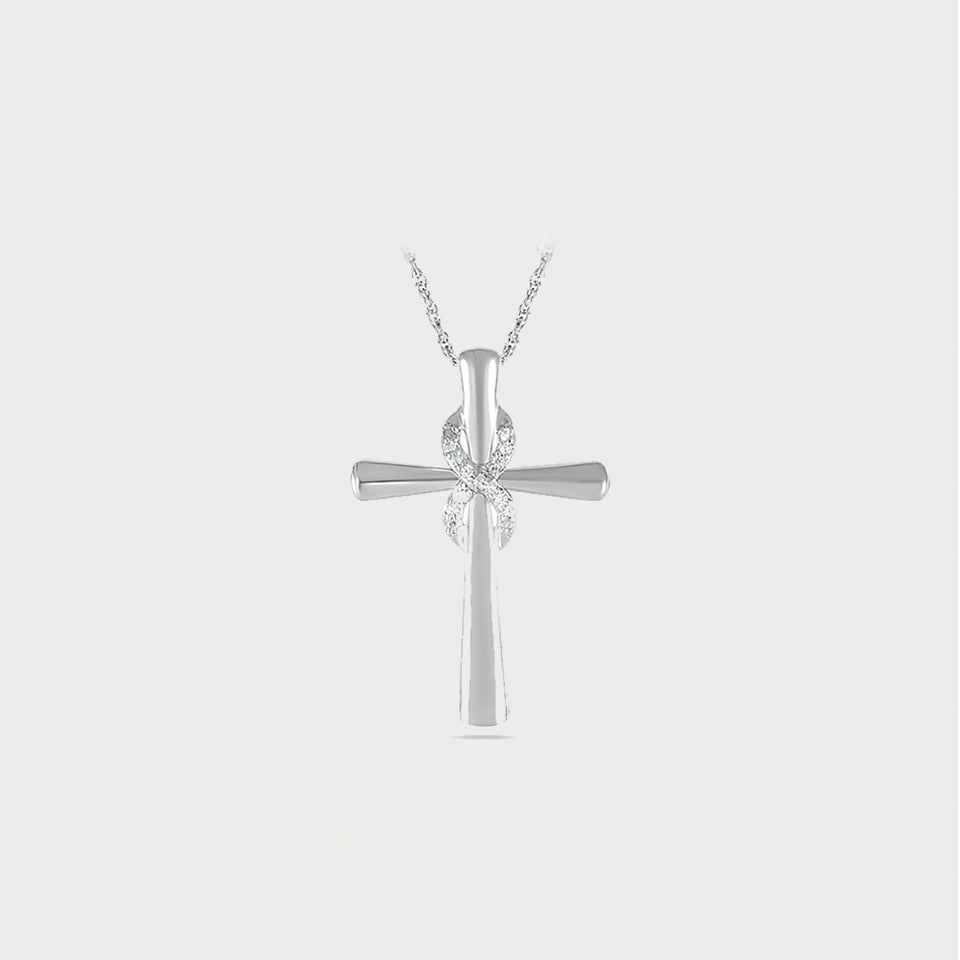 Infinity Cross Pendant Necklace